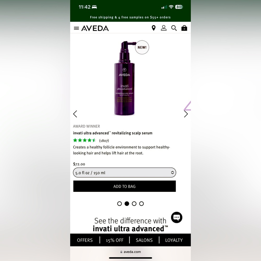 Aveda Invati Advanced Scalp Serum